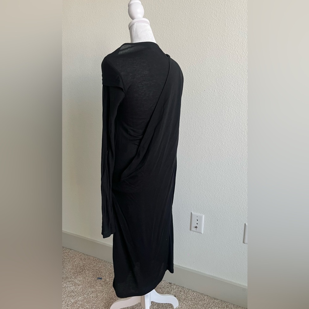 Ann Demeulemeester Black Wool blend Long Sleeve Dress - Picture 8 of 15